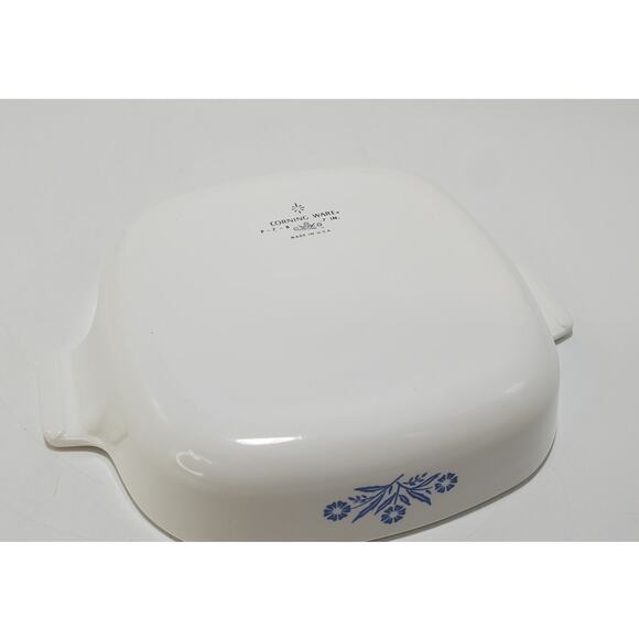 Vtg CORNING WARE Blue Cornflower P-7-B  7" CASSEROLE BAKING DISH w/ Lid - Picture 8 of 8